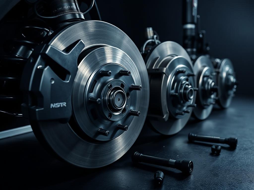 Automotive brake discs and suspension components