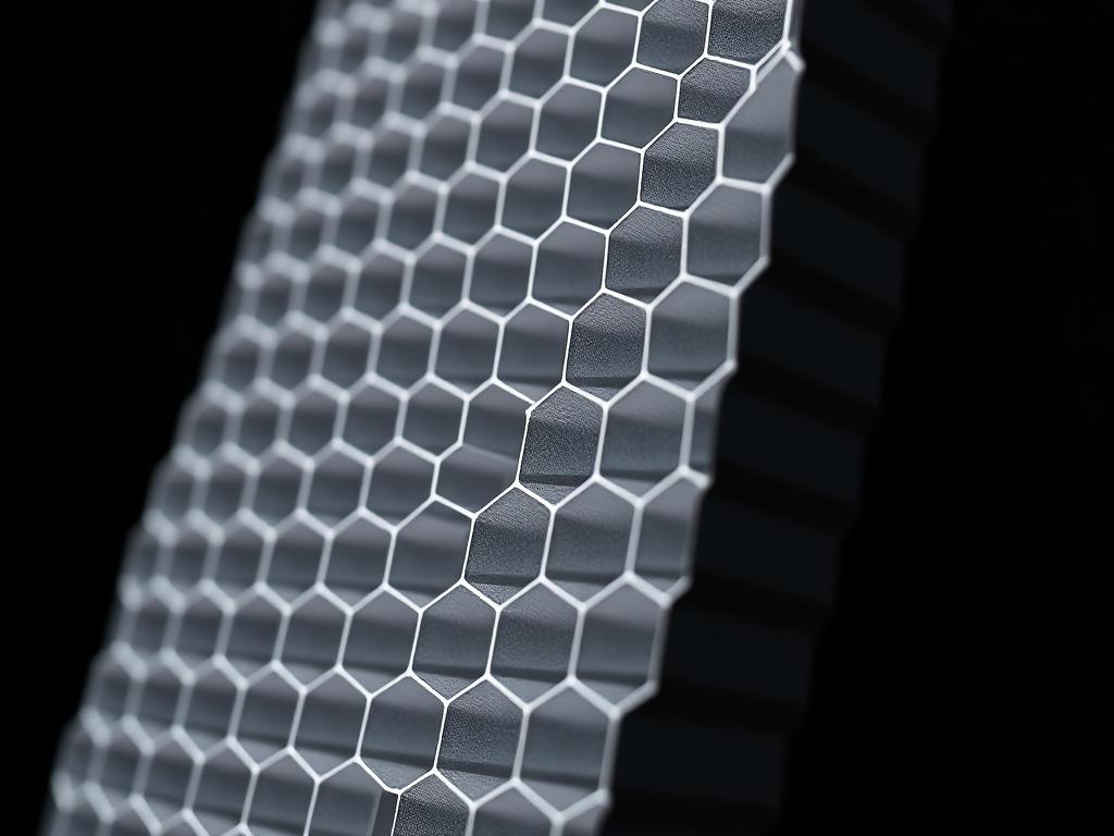 Aluminium honeycomb composite core bonded to a composite skin